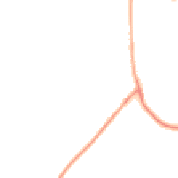Night-time road noise heatmap for BD16 1TE