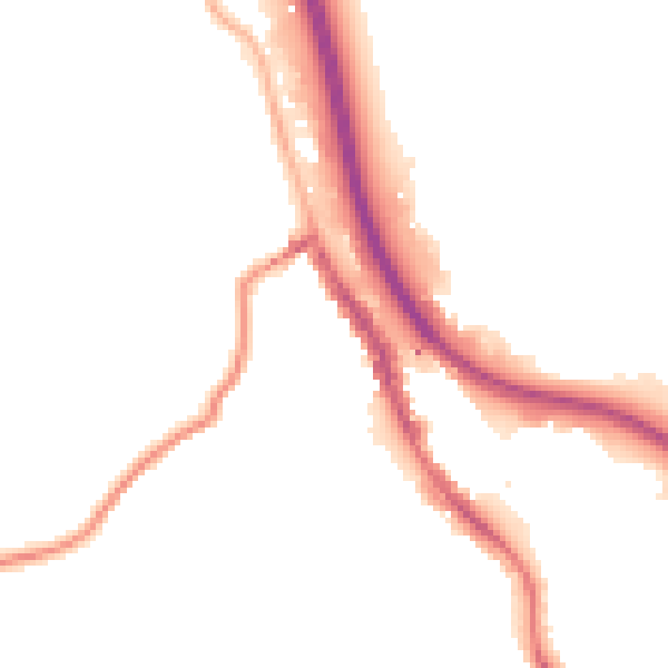 Night-time road noise heatmap for BD16 2LU