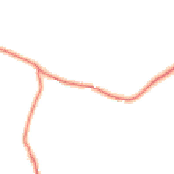 Daytime road noise heatmap for BD16 3BQ