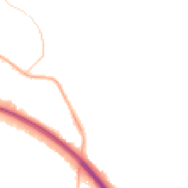 Night-time road noise heatmap for BD16 3HW