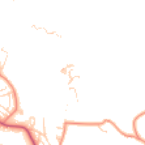 Daytime road noise heatmap for BD16 3JH