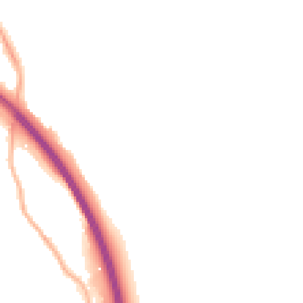 Night-time road noise heatmap for BD16 4DR