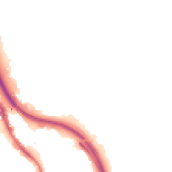 Night-time road noise heatmap for BD16 4NG