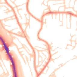 Daytime road noise heatmap for BD18 1AG