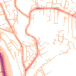Daytime road noise heatmap for BD18 1AH