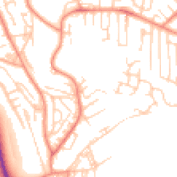 Daytime road noise heatmap for BD18 1AJ