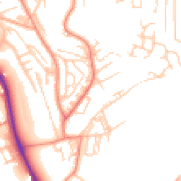Daytime road noise heatmap for BD18 1AX