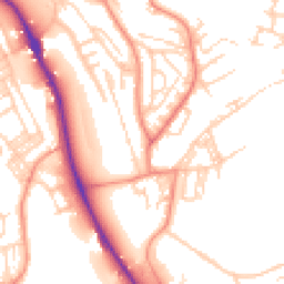 Daytime road noise heatmap for BD18 1BE