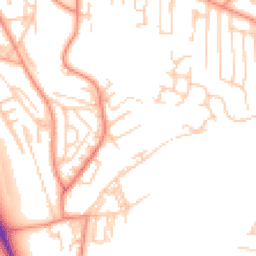 Daytime road noise heatmap for BD18 1BH