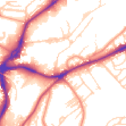 Daytime road noise heatmap for BD18 1BN