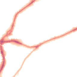 Night-time road noise heatmap for BD18 1BN