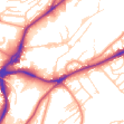 Daytime road noise heatmap for BD18 1BW