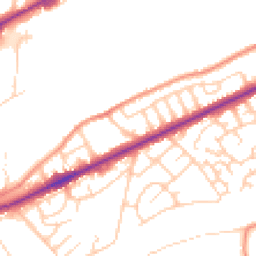 Daytime road noise heatmap for BD18 1DX