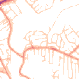 Daytime road noise heatmap for BD18 1JN