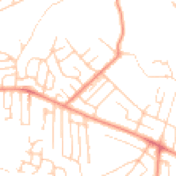Daytime road noise heatmap for BD18 1LY