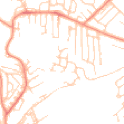 Daytime road noise heatmap for BD18 1QH