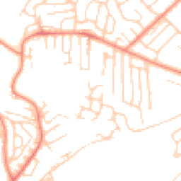 Daytime road noise heatmap for BD18 1QN