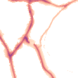 Night-time road noise heatmap for BD18 2FE