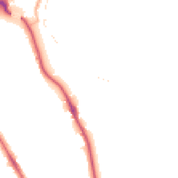 Night-time road noise heatmap for BD18 2JE