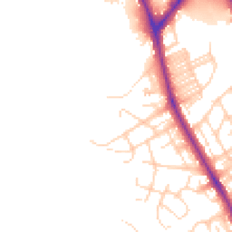 Daytime road noise heatmap for BD18 3AU