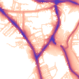 Daytime road noise heatmap for BD18 3BT