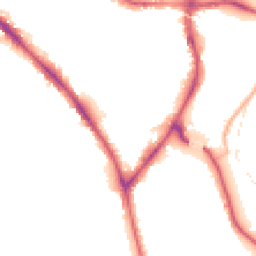 Night-time road noise heatmap for BD18 3BU