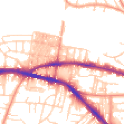 Daytime road noise heatmap for BD18 3JP