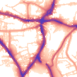 Daytime road noise heatmap for BD18 3QD