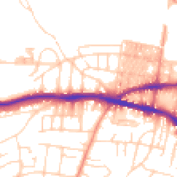 Daytime road noise heatmap for BD18 4DE
