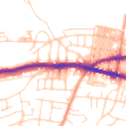 Daytime road noise heatmap for BD18 4DL