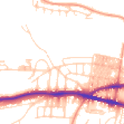 Daytime road noise heatmap for BD18 4NU