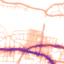 Daytime road noise heatmap for BD18 4QB