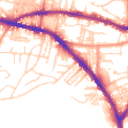 Daytime road noise heatmap for BD18 4QS