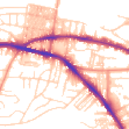 Daytime road noise heatmap for BD18 4RJ