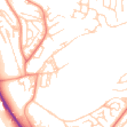 Daytime road noise heatmap for BD2 1BW