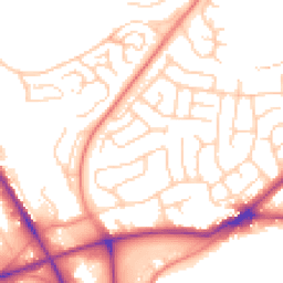 Daytime road noise heatmap for BD2 1EG