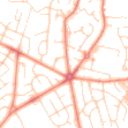 Daytime road noise heatmap for BD2 2AU