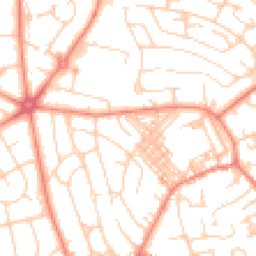 Daytime road noise heatmap for BD2 2JL