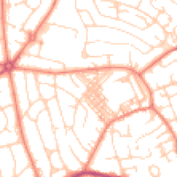 Daytime road noise heatmap for BD2 2JQ