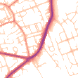 Daytime road noise heatmap for BD2 2PB