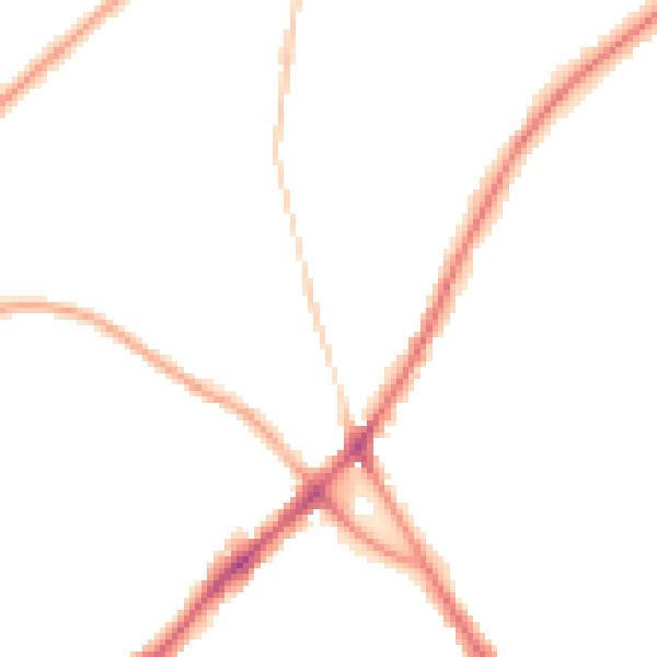 Night-time road noise heatmap for BD2 3AQ
