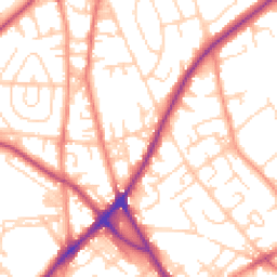 Daytime road noise heatmap for BD2 3DP