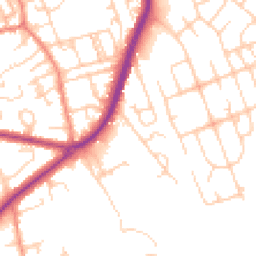 Daytime road noise heatmap for BD2 3SX