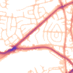 Daytime road noise heatmap for BD2 4HR