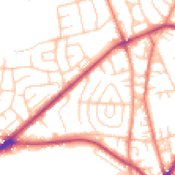 Daytime road noise heatmap for BD2 4HU