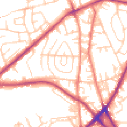 Daytime road noise heatmap for BD2 4JD