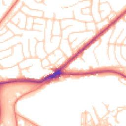 Daytime road noise heatmap for BD2 4LN