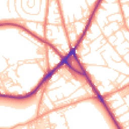 Daytime road noise heatmap for BD2 4QR