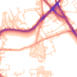 Daytime road noise heatmap for BD2 4RH
