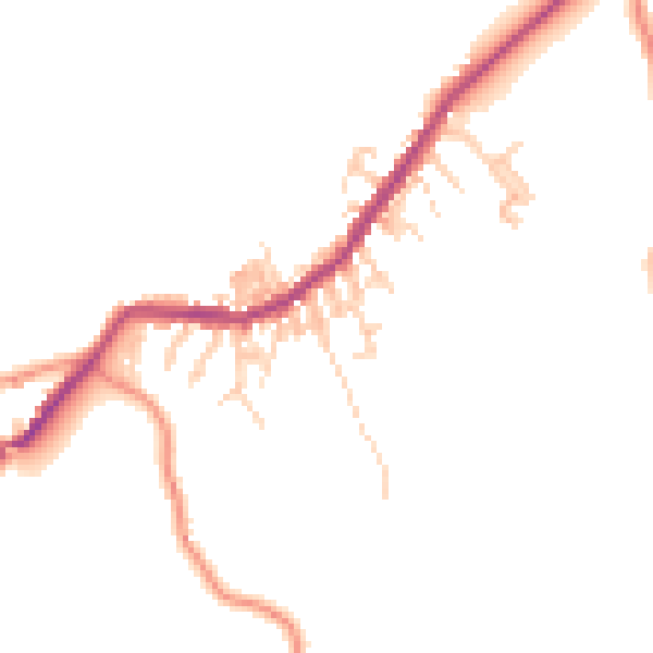 Daytime road noise heatmap for BD22 0BG